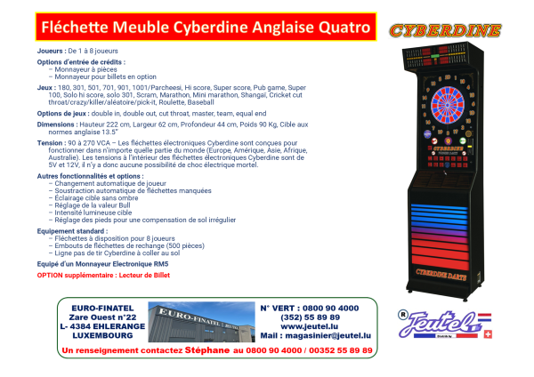 Fléchette Meuble Cyberdine Anglaise Quatro – Image 2