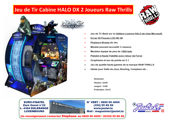 Jeu de Tir Cabine HALO DX 2 joueurs – Image 2