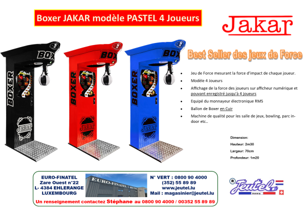Boxer Jakar modèle Pastel 4 Joueurs – Image 2