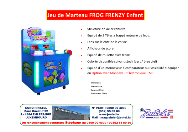Jeu de marteau Frog Frenzy Enfant – Image 2