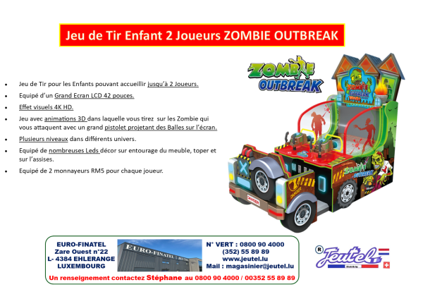 Jeu de Tir Enfant 2 Joueurs ZOMBIE OUTBREAK – Image 2