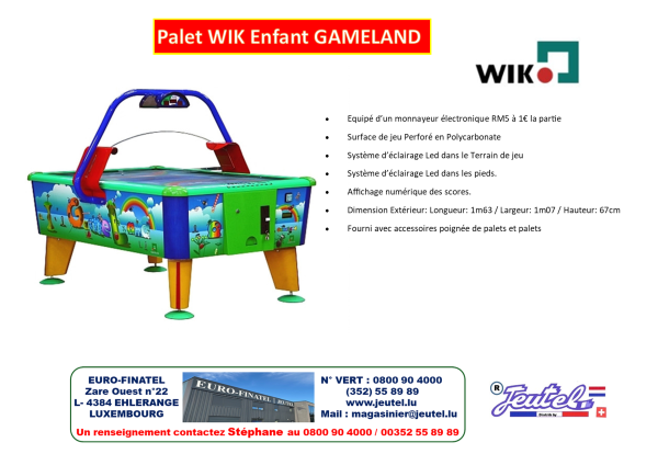 Palet WIK Enfant GAMELAND – Image 2