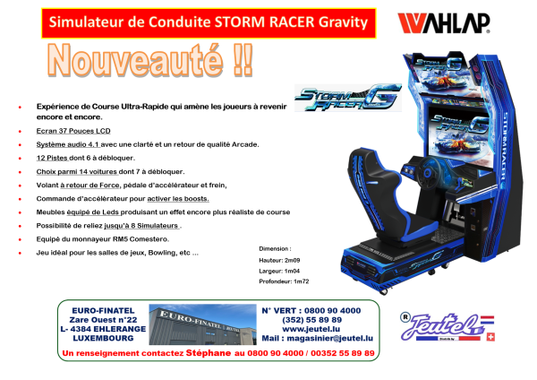 Simulateur de Conduite Storm Racer Gravity – Image 2